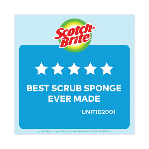 Image of Scotch-Brite® 529-5 Non-Scratch Multi-Purpose Scrub Sponge, 4.4 X 2.6, 0.8" Thick, Blue, 9/pack