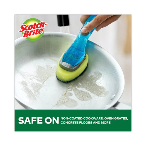 Image of Scotch-Brite® 650-12-RRP Soap-Dispensing Dishwand, 2.5 X 9.5, Yellow/green