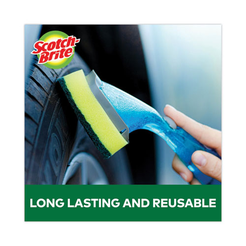 Image of Scotch-Brite® 650-12-RRP Soap-Dispensing Dishwand, 2.5 X 9.5, Yellow/green