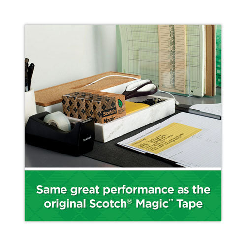 Image of Scotch® 812-6PC38 Magic Greener Tape With C38 Dispenser, 1" Core, 0.75" X 75 Ft, Clear, 6/pack