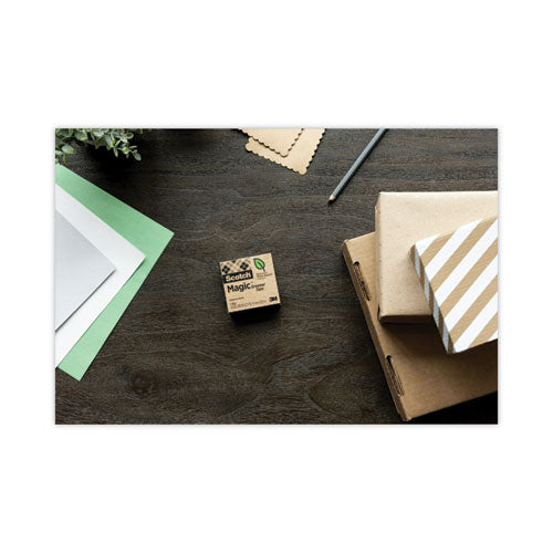 Image of Scotch® 812-6PC38 Magic Greener Tape With C38 Dispenser, 1" Core, 0.75" X 75 Ft, Clear, 6/pack