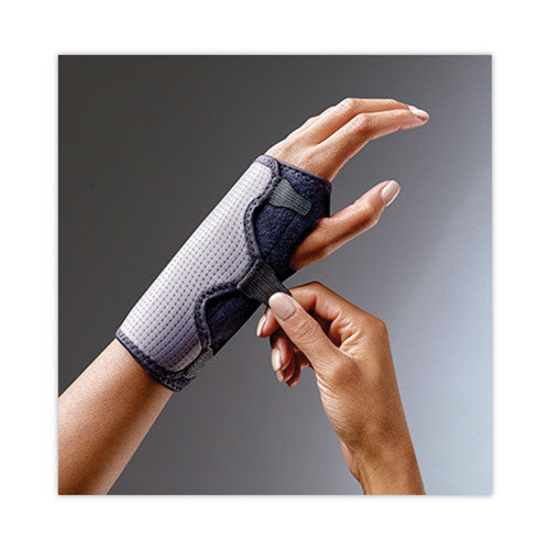 Image of FUTURO 10770ENR Adjustable Reversible Splint Wrist Brace, Fits Wrists 5.5" to 8.5", Black
