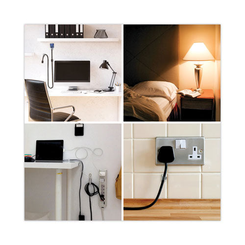 Image of Command 17017CLR Cord Clip, Round, With Adhesive, 0.75"w, Clear, 4/pack