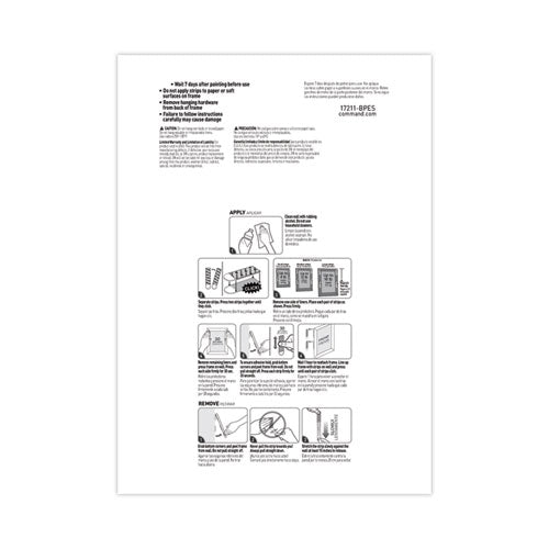 Image of Command Picture Hanging Strips Big Pack, Removable, (4) Small, (6) Medium, (8) Large, White, 18 Pairs/pack