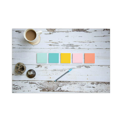 Image of Post-it® Notes 654-18APCP Original Pads in Beachside Cafe Collection Colors, Cabinet Pack, 3" x 3", 100 Sheets/Pad, 18 Pads/Pack