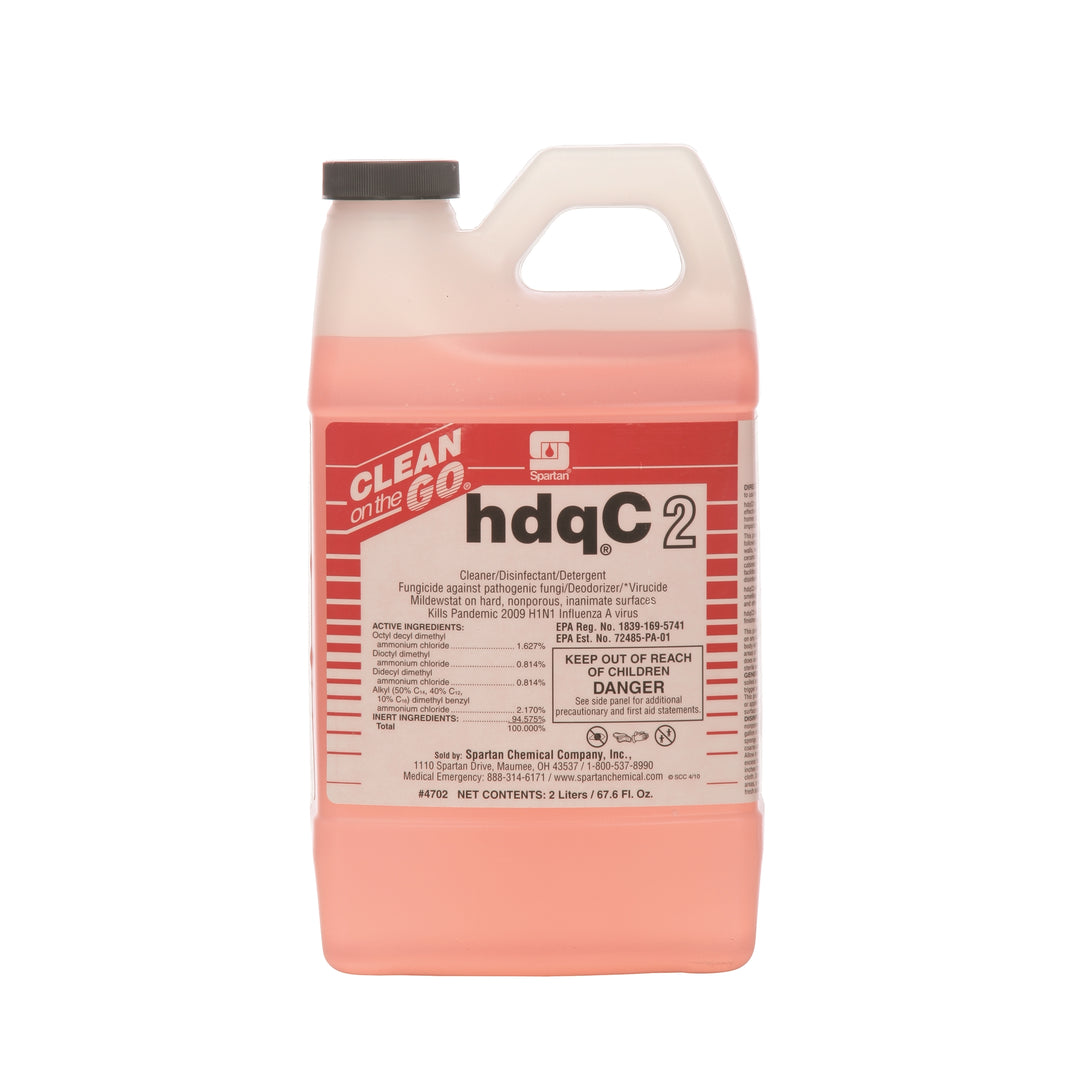 Image of Spartan® Concentrate Cleaner/Disinfectant, Concentrated, Neutral pH, BOP Mandated, 2 Liter Container