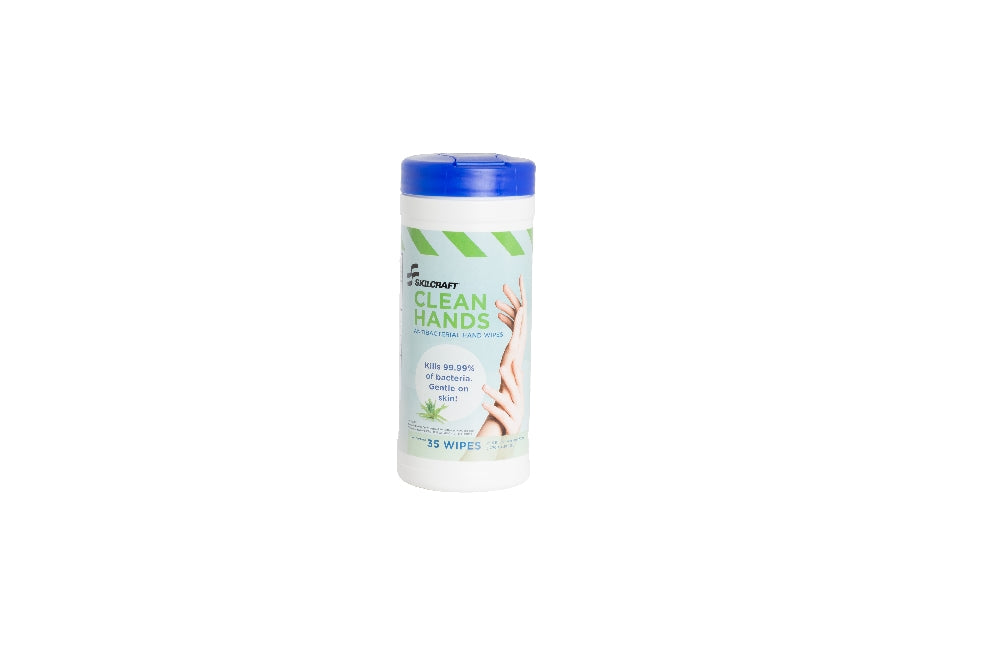 Image of SKILCRAFT® Sanitary Phone Wipes, 1 Container of 35