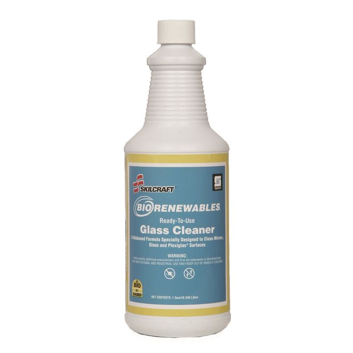 Image of SKILCRAFT® Spartan® BioRenewables® Glass Cleaner, 32 oz Spray Bottle