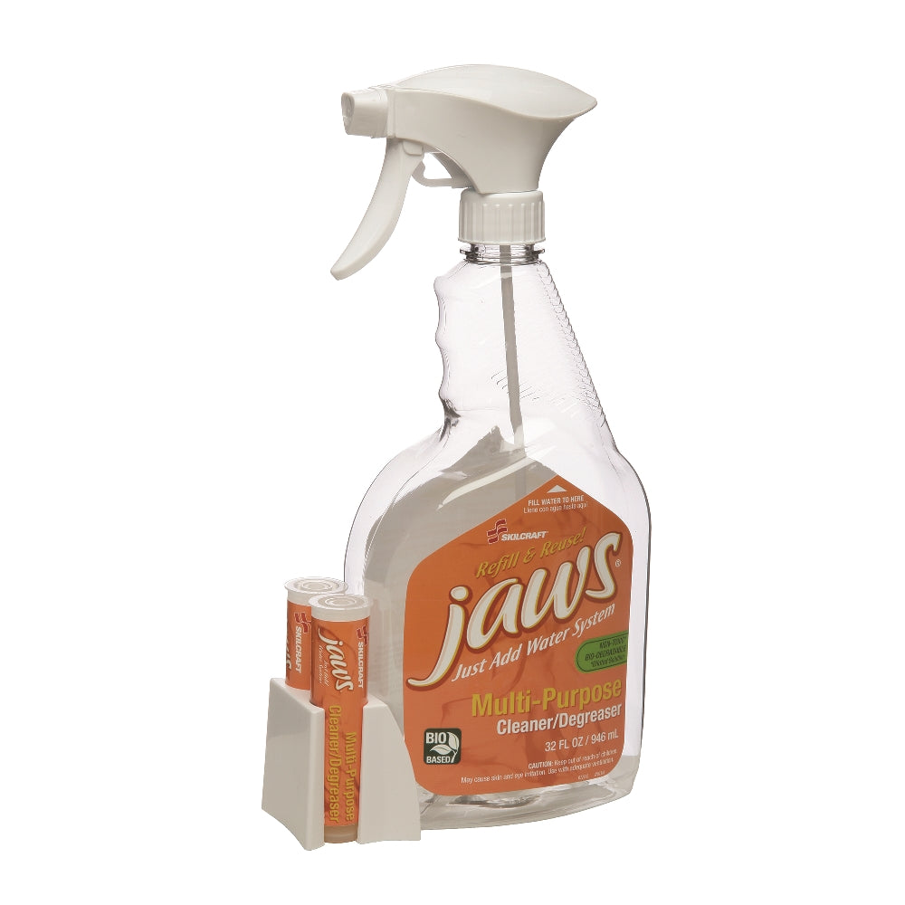 Image of SKILCRAFT® JAWS® Just Add Water System Cleaning Kit, Multi-Purpose Cleaner/Degreaser