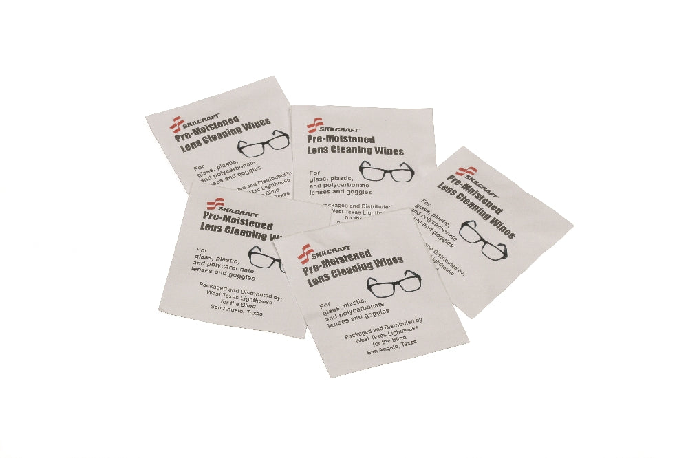 Image of SKILCRAFT® Lens Wipes, 100/Box, Case of 10 Boxes of 100