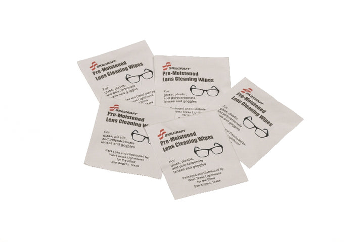Image of SKILCRAFT® Lens Wipes, 100/Box, Case of 10 Boxes of 100