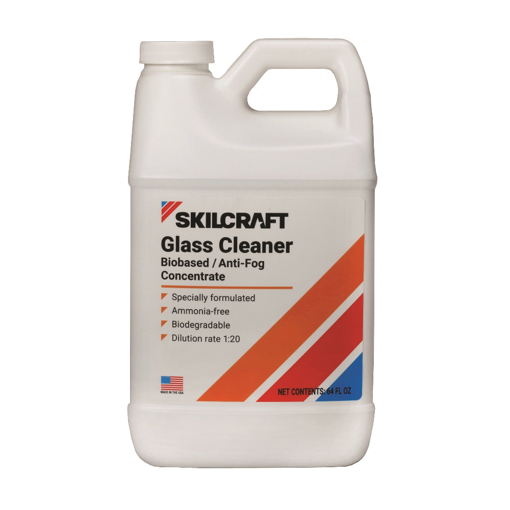 Image of SKILCRAFT® Biobased Glass Cleaner - Concentrate - 1/2 Gallon Bottle - 6/BX