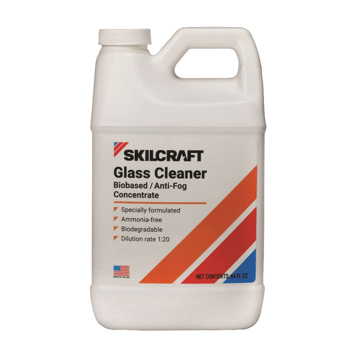 Image of SKILCRAFT® Biobased Glass Cleaner - Concentrate - 1/2 Gallon Bottle - 6/BX