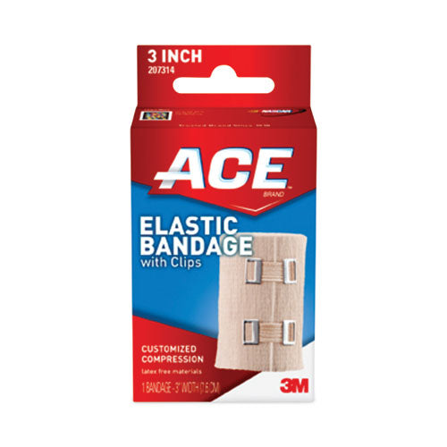 Image of ACE 207314 Elastic Bandage With E-Z Clips, 3 X 64
