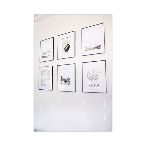 Image of Command 17204-12ES Damage-Free Hanging Picture Hanging Strip Pairs, Holds Up to 2.5 lb, Medium: 0.75" x 2.75", White, 12/Pack