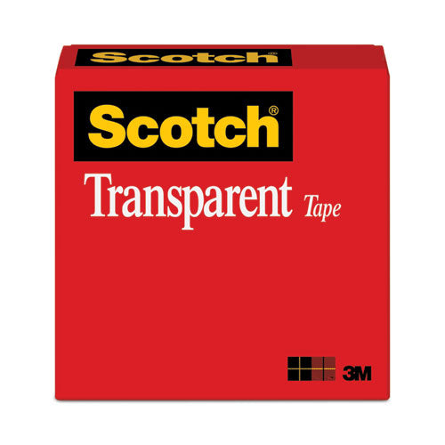 Image of Scotch® 600-342592 Transparent Tape, 3" Core, 0.75" X 72 Yds, Transparent