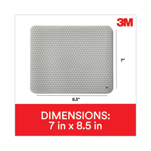 Image of 3M MP200PS Precise Battery-Saving Mouse Pad with Nonskid Repositionable Adhesive Back, 8.5 x 7, Bitmap Design