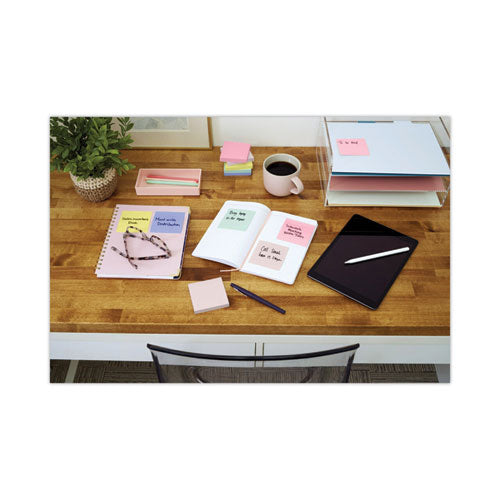 Image of Post-itÂ® Greener Notes Original Recycled Pop-up Notes, 3 x 3, Sweet Sprinkles Collection Colors, 100 Sheets/Pad, 6 Pads/Pack