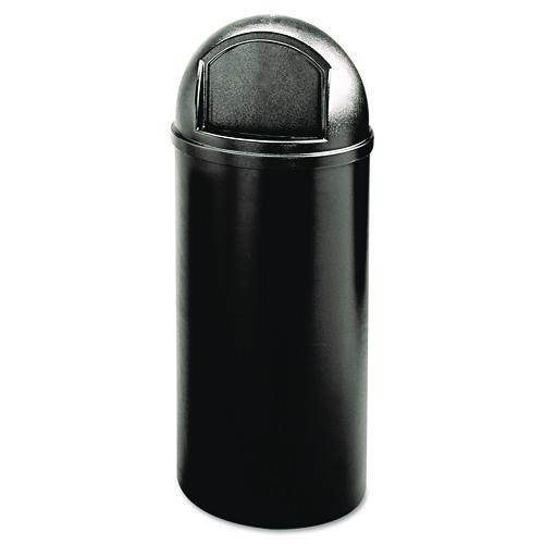 Image of Rubbermaid® Commercial FG816088BLA Marshal Classic Container, 15 gal, Plastic, Black