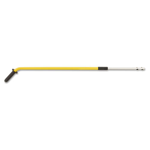 Image of Rubbermaid® Commercial HYGEN FGQ760000000 HYGEN Quick-Connect Ergo Adjustable Handle, 48" to 72", Black/Yellow