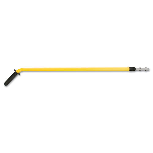 Image of Rubbermaid® Commercial HYGEN FGQ760000000 HYGEN Quick-Connect Ergo Adjustable Handle, 48" to 72", Black/Yellow