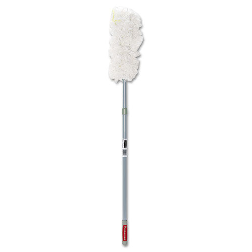 Image of Rubbermaid® Commercial FGT11000GY00 Hiduster Overhead Duster With Straight Launderable Head, 51" Extension Handle