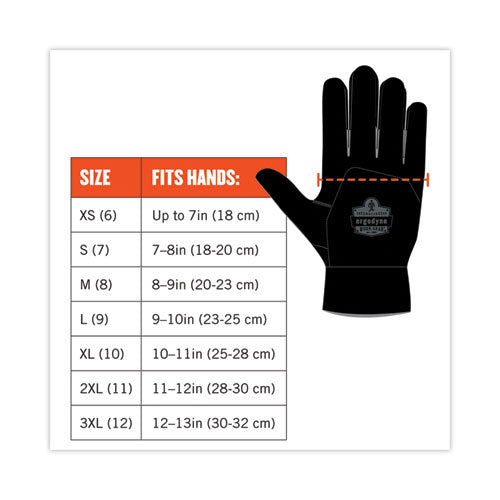 Image of ergodyne® 17042 ProFlex 710 Heavy-Duty Mechanics Gloves, 9" Long, Small, Gray, Pair