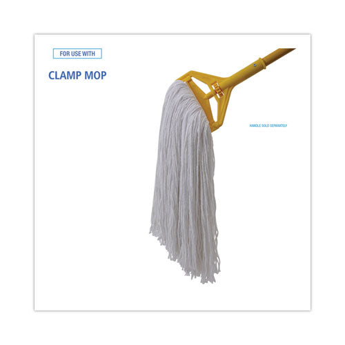 Image of Boardwalk® BWK232R Mop Head, Premium Standard Head, Rayon Fiber, 32 oz, White, 12/Carton
