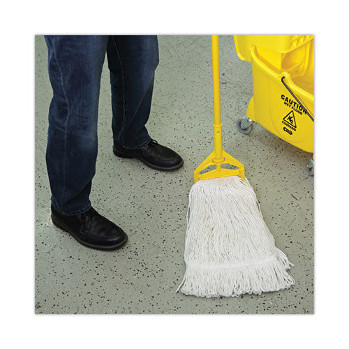 Image of Boardwalk® BWK424RCT Pro Loop Web/Tailband Wet Mop Head, Rayon, 24 oz, White, 12/Carton