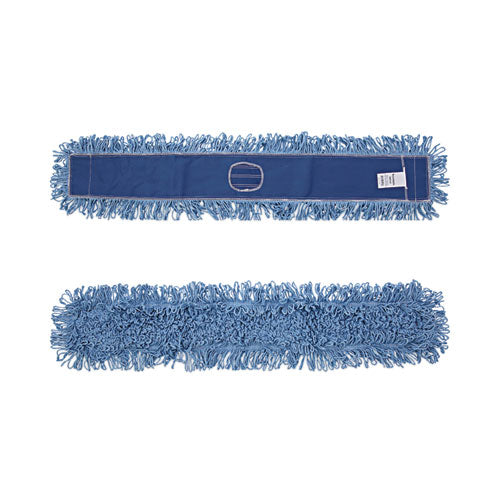 Image of Boardwalk® BWK1148 Dust Mop Head, Cotton/synthetic Blend, 48" X 5", Blue