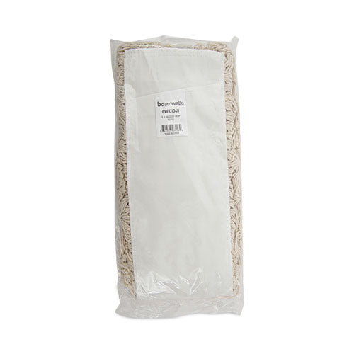 Image of Boardwalk® BWK1348 Industrial Dust Mop Head, Hygrade Cotton, 48 x 5, White