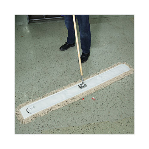 Image of Boardwalk® BWK1360 Industrial Dust Mop Head, Hygrade Cotton, 60 x 5, White