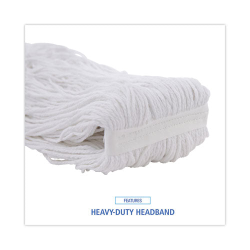Image of Boardwalk® BWK2032R Cut-End Wet Mop Head, Rayon, #32, White