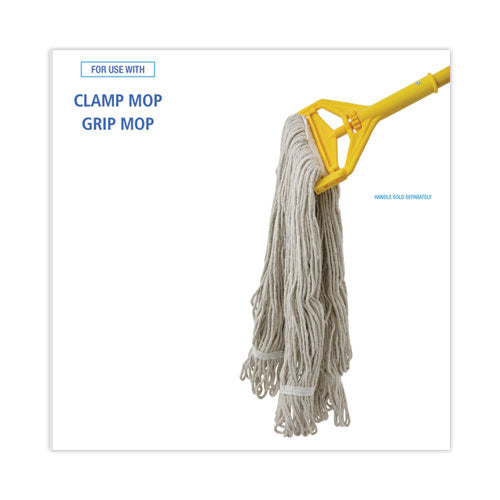 Image of BoardwalkÂ® Pro Loop Web/tailband Wet Mop Head, Cotton, 12/carton