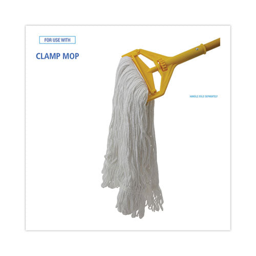 Image of Boardwalk® BWK4024RCT Pro Loop Web/tailband Wet Mop Head, Rayon, #24 Size, White, 12/carton