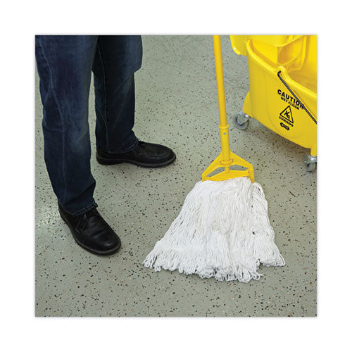 Image of Boardwalk® BWK4024RCT Pro Loop Web/tailband Wet Mop Head, Rayon, #24 Size, White, 12/carton