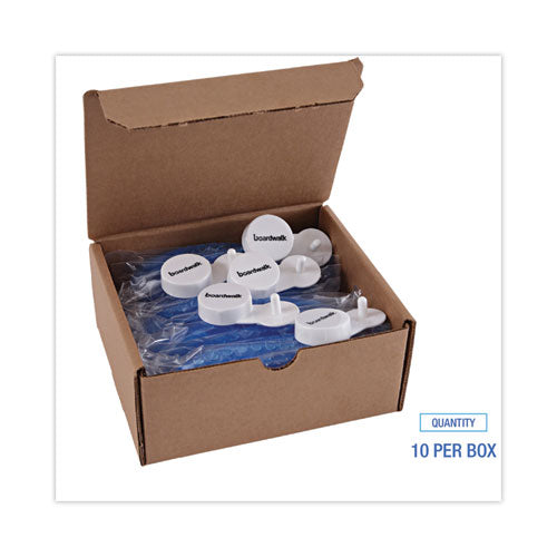 Image of Boardwalk® CURVP010I060M06AAS8100 Curve Solid Air Freshener, Cotton Blossom, Blue, 10/Box