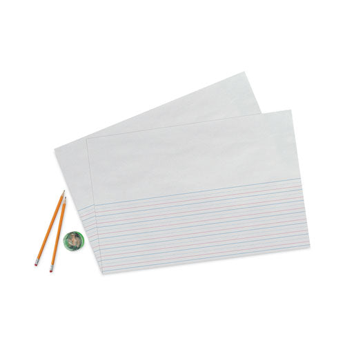 Image of Pacon® PZP2694 Multi-Program Picture Story Paper, 30 lb Bond Weight, 5/8" Long Rule, Two-Sided, 12 x 18, 250/Pack