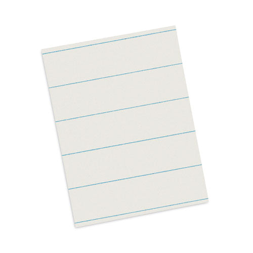 Image of PaconÂ® Ruled Newsprint Paper, 3/8" Short Rule, 8.5 X 11, 500/pack