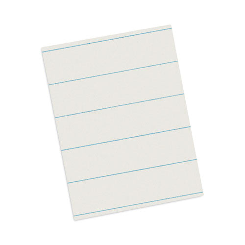 Image of PaconÂ® Ruled Newsprint Paper, 3/8" Short Rule, 8.5 X 11, 500/pack