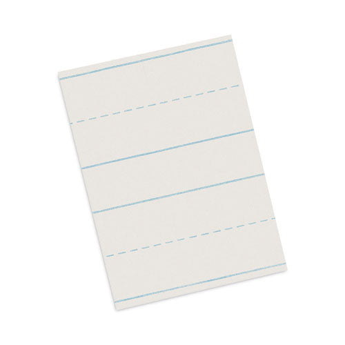 Image of Pacon® P2635 Skip-A-Line Ruled Newsprint Paper, 3/4" Two-Sided Long Rule, 8.5 x 11, 500/Ream