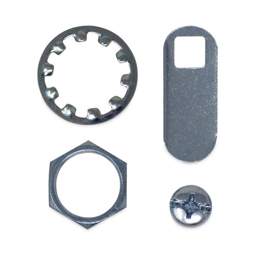 Image of Rubbermaid® Commercial FG9T73M20000 Replacement Lock And Keys For Cleaning Carts, Silver