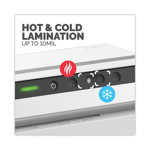 Image of Fellowes® 5746301 Jupiter 125 Laminator, 6 Rollers, 12.5 Max Document Width, 10 mil Max Document Thickness