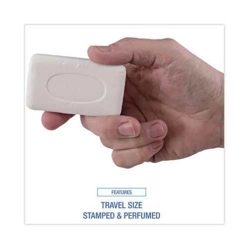 Image of Boardwalk® BWKNO3SOAP Face and Body Amenity Soap, Paper Wrapped, Floral Scent, # 3 Bar, 144/Carton