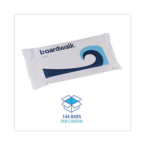 Image of Boardwalk® BWKNO3SOAP Face and Body Amenity Soap, Paper Wrapped, Floral Scent, # 3 Bar, 144/Carton