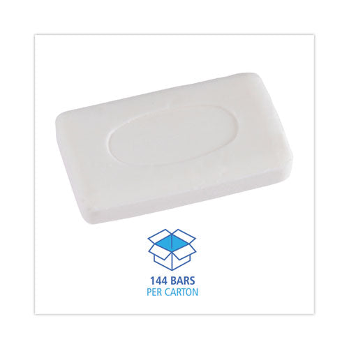 Image of Boardwalk® BWKNO3UNWRAPA Face and Body Amenity Soap, Unwrapped, Floral Scent, # 3 Bar, 144/Carton