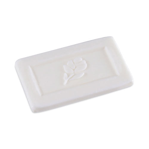 Image of Boardwalk® BWKNO12SOAP Face and Body Amenity Soap, Flow Wrapped, Floral Scent, # 1/2 Bar, 1,000/Carton