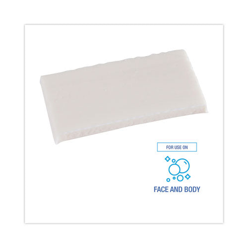 Image of Boardwalk® BWKNO15SOAP Face and Body Amenity Soap, Flow Wrapped, Floral Scent, # 1 1/2 Bar, 500/Carton