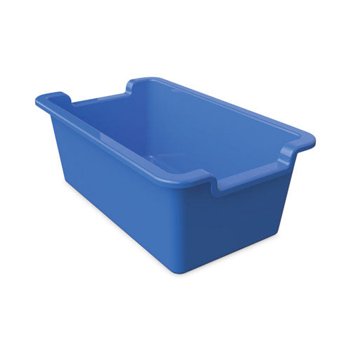 Image of deflecto® 39510BLU Antimicrobial Rectangle Storage Bin, Blue