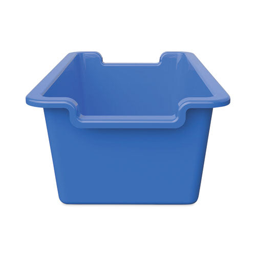 Image of deflecto® 39510BLU Antimicrobial Rectangle Storage Bin, Blue